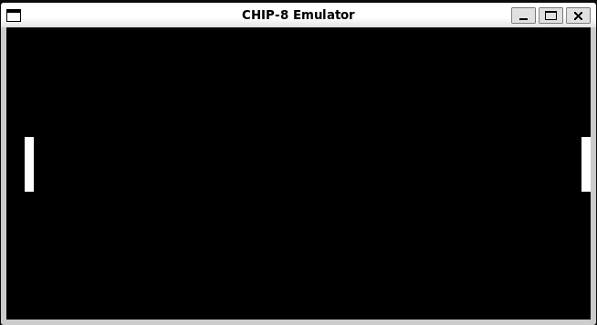 CHIP-8 emulator met Pong